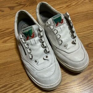 Mephisto Match White Comfort Walking Lace-up Shoe Men's US 10.5 (No Laces)